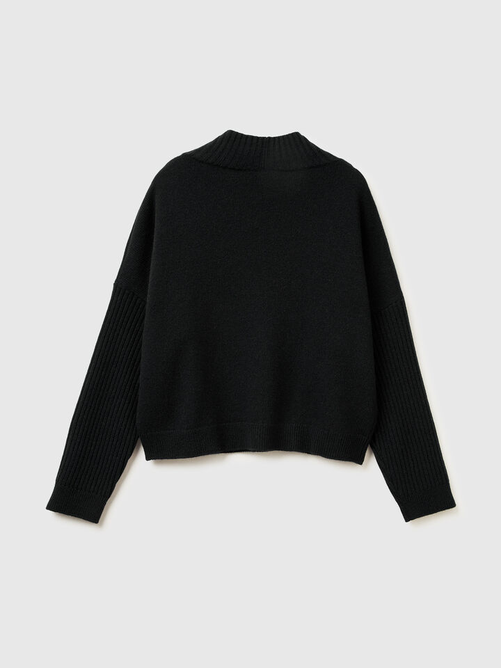 V NECK SWEATER L/S Women image number 2